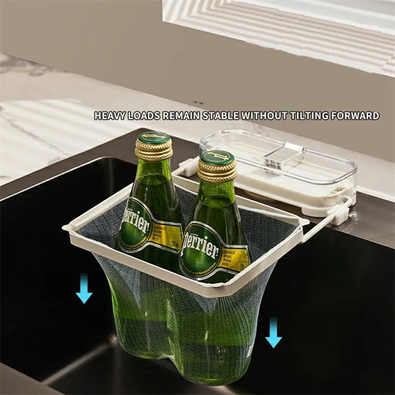 Kitchen Sink Filter Rack Suction Cup Disposable Leftover Leftovers Filter Pocket Kitchen Garbage Drain Rack Sink Strainer Kitchen Gadgets